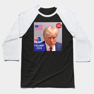 VOTE TRUMP OFFICIAL MUGSHOT Baseball T-Shirt